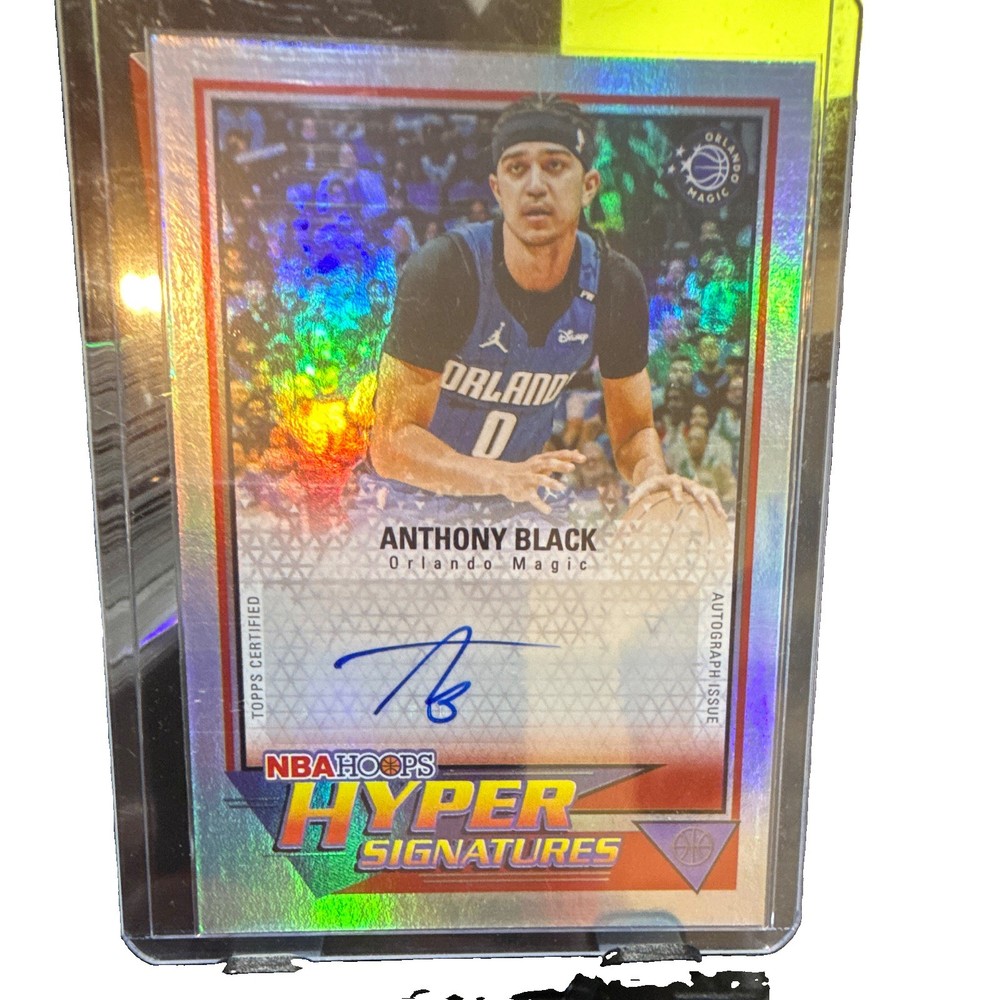 Topps 2025-26 NBA Hoops Anthony Black #HHS-AB Magic Hyper Signatures Auto