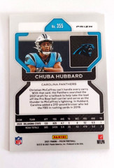 Chuba Hubbard Red Cracked Ice RC Prizm #355 Carolina Panthers Rookie