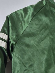 Vintage 80s Chalk Line New York Jets Satin Jacket Youth Size Small (6/7) Green