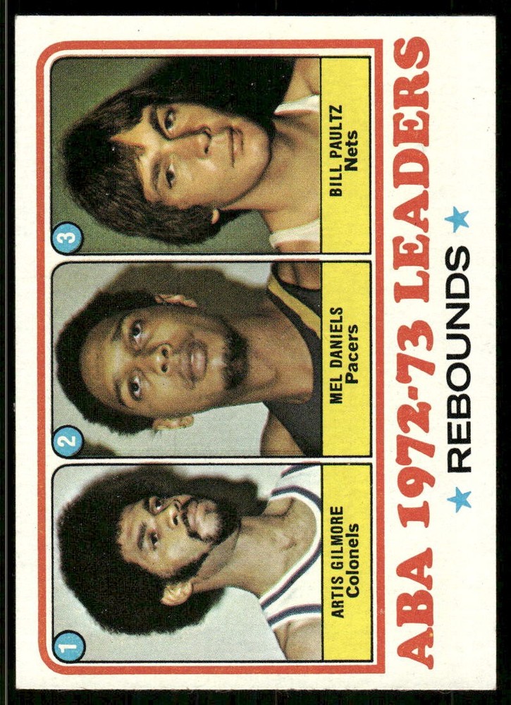 1973-74 Topps Artis Gilmore / Mel Daniels / Billy Paultz #238