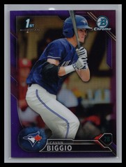2016 Bowman Draft Chrome #BDC-81 Cavan Biggio #/250 1st Purple Refractor RC