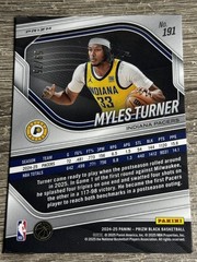 2024-25 Panini Prizm Black #191 Myles Turner Red Power Prizms #/75