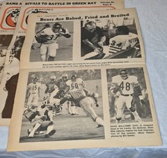 Lot 7 1979 Chicago Bears Fan Newspapers Chicago Bear Report Walter Payton