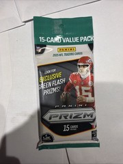 2025 Panini Prizm NFL Football 15 Card Value Pack (1) ONE Pack Fat Pack