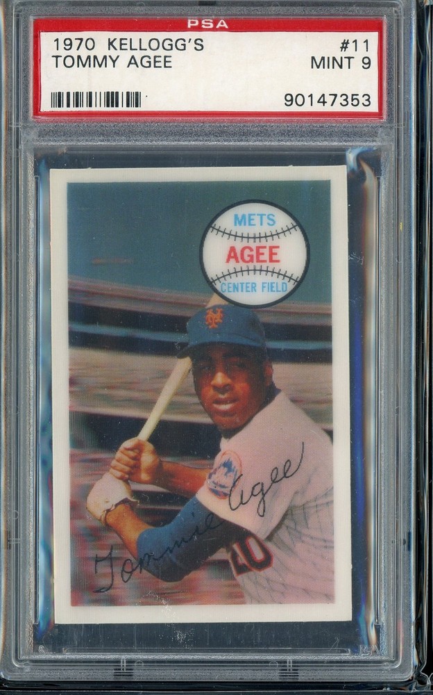1970 Kellogg&rsquo;s 3-D Super Stars – Tommie Agee #11 PSA 9