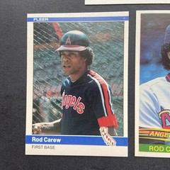 Rod Carew – Lot of 3 – 1984 Topps, Donruss & Fleer – California Angels