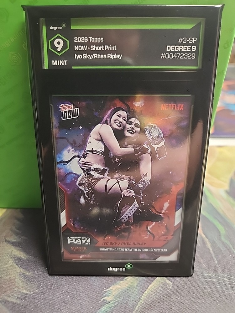 2026 Topps NOW – Iyo Sky/Rhea RIPLEY SHORT PRINT SP Card Degree 9 Rhiyo
