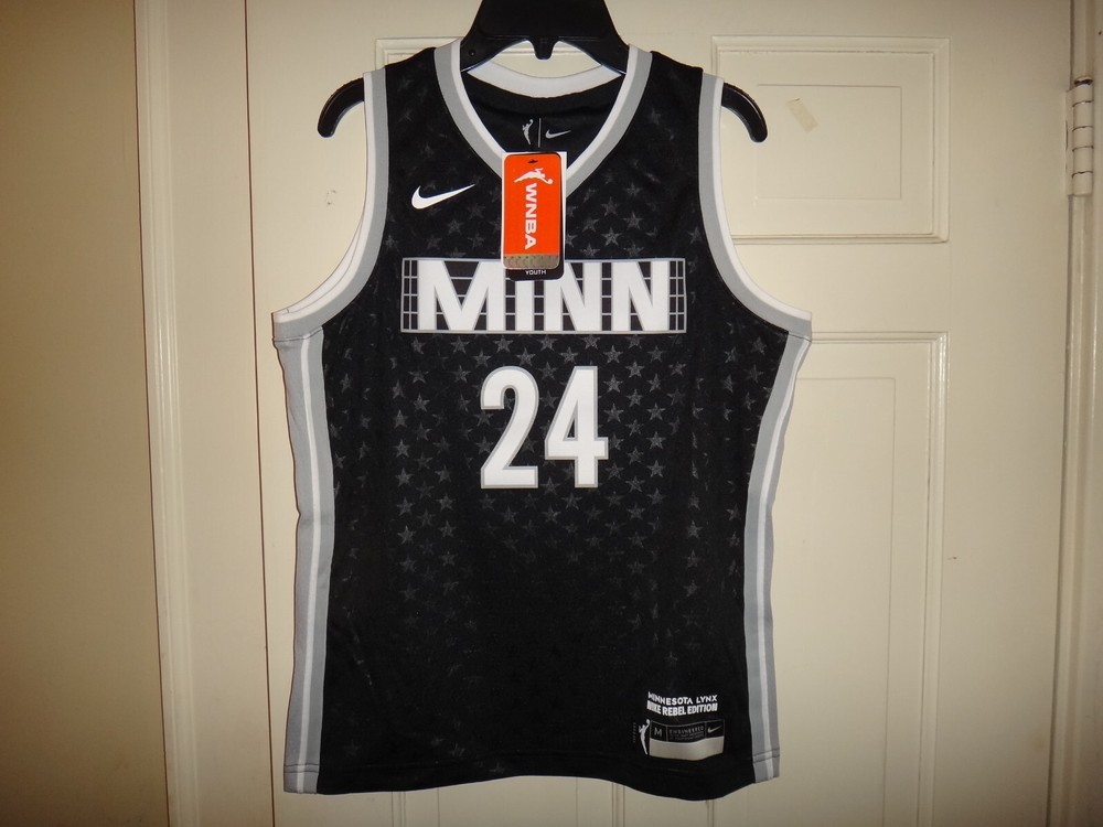 Youth Nike Napheesa Collier WNBA Minnesota Lynx Rebel Edition Victory Jersey $85