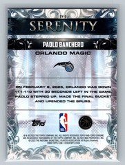 Paolo Banchero 2025-26 Topps Chrome #SY-5 Serenity Orlando Magic