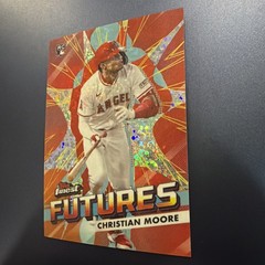 2026 Topps Finest Christian Moore Mini Diamond Finest Futures Rookie Card Angels