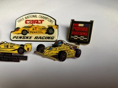 (Five) Al Unser, Penske, 1983-1985 IndyCar/CART Series Champion Pins.