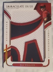 ELI WILLITS Jumbo Memorabilia Patch /10 SP 2026 Panini Immaculate Baseball