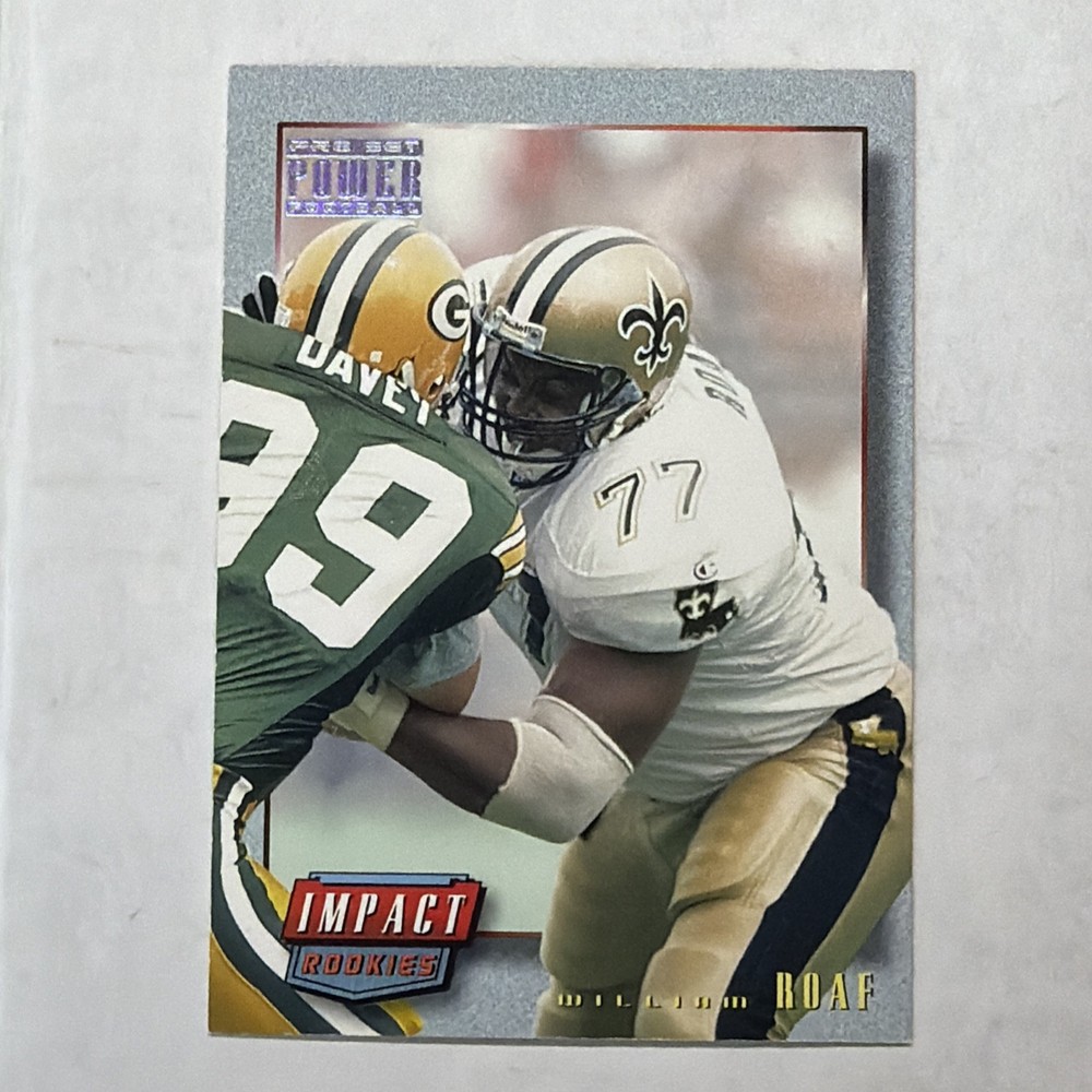 1993 Pro Set Power Impact Rookies Willie Roaf #IR14 Silver Power Moves Saints