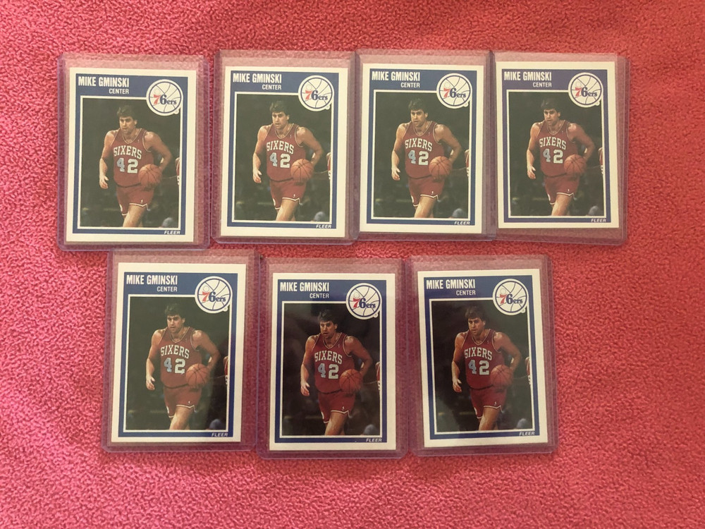 1989/90 Fleer MIKE GMINSKI #116 (Lot of 7) Basketball (M3261)