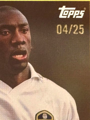 Jimmy Floyd Hasselbaink 2025 Topps Premier League Retro Threads Orange /25 Leeds
