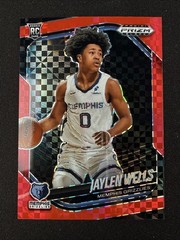 Jaylen Wells Rookie Card RC 2024-25 Panini Prizm Black Red Power Prizms /75 #34