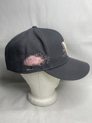 Washington Nationals Cherry Blossom New Era OnField Hat Size 7 5/8 Gray Pink Cap