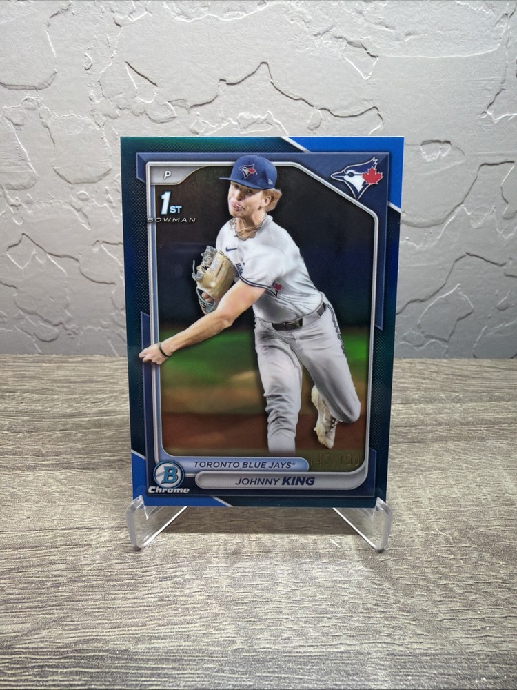 2024 Bowman Chrome Draft Johnny King Blue Refractor /150 #BDC-36 Blue Jays