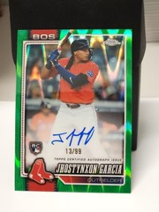 2026 Topps Chrome Baseball Green Wave Auto Jhostynxon Garcia RC #RA-JGA /99
