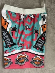 NBA All Star Weekend 1996 Size L Mitchell & Ness Jumbotron Sublimated Shorts New
