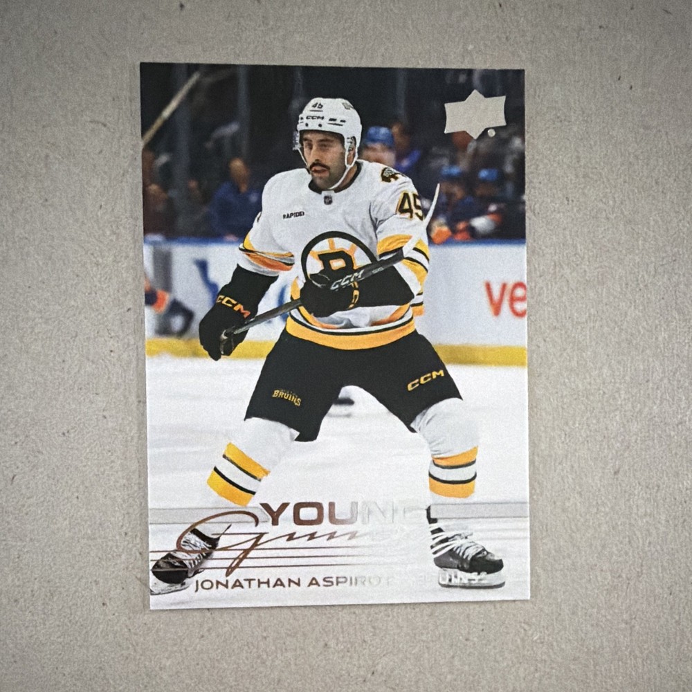 Upper Deck 2025-26 Extended Series Jonathan Aspirot Young Guns RC #723 Bruins