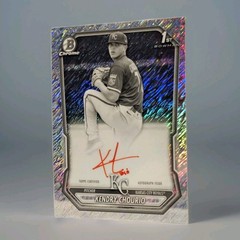 2026 Bowman Kendry Chourio 1st Bowman Auto Black And White Shimmer Red Ink SSP