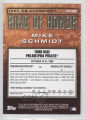 2009 Topps Ring of Honor Mike Schmidt #RH32 HOF 0w7
