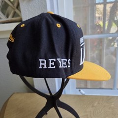 Mitchell Ness LA Lakers Snapback Hat Corduroy Black Gold Hardwood Classics Cap