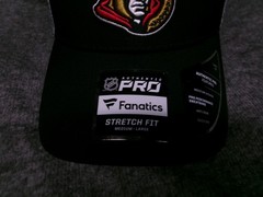Ottawa Senators Hat Cap Fitted Men M L Black Hockey Authentic Pro Flex Fanatics