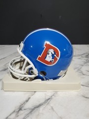 Denver Broncos Simon Fletcher #73 Autographed Mini Helmet Inscribed COA