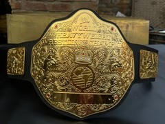 World heavyweight big gold championship belt wrestling replica tittle 2mm adult