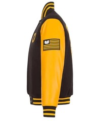 Letterman WU-Tang CLassic Black and Yellow Classic Varsity Jacket