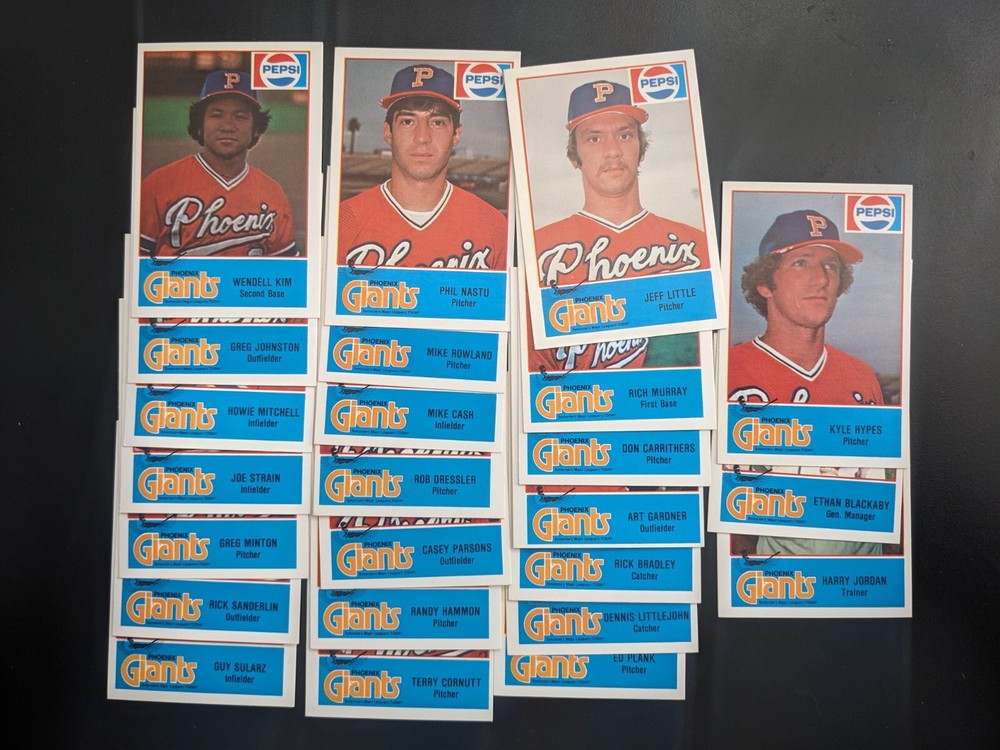 1978 Cramer Phoenix Giants – You Pick 1! – SF AAA Minor League – Minton, etc…