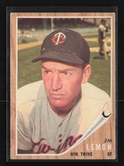 1962 Topps #510 Jim Lemon Minnesota Twins VG