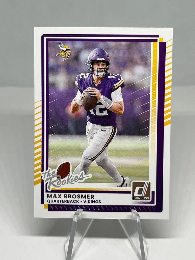 Max Brosmer 2025 Donruss Rookies & Highlights Vikings #DRH-80 Print Run: 2250