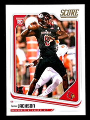 Lamar Jackson RC 2018 Panini Score Baltimore Ravens Louisville Cardinals #352
