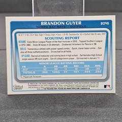 2011 Bowman Baseball Chrome Prospects Brandon Guyer #BCP45 (RC) Rookie Auto