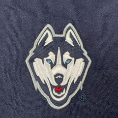 UConn Huskies Stadium Athletics Quarter Zip Sweatshirt Men 2XL Blue Basketball