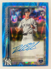 2025 Topps Chrome DUKE ELLIS Blue RayWave Refractor Autograph Rookie #&rsquo;d /150 RC