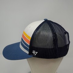Gonzaga Bulldogs NCAA &rsquo;47 Trucker Hat Blue White Retro Stripe One Size Snapback