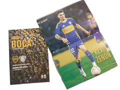 BOCA JUNIORS 19 COLLECTIBLE PLASTIC TICKETS 2 FLAGS 1 MINI SHIRT 4 MAGAZINES +