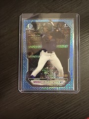 2026 Bowman Chrome Wilder Dalis 1st Bowman Sky Blue Mojo Refractor /499 Rockies
