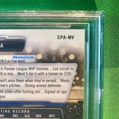 Meibrys Viloria Gold Auto #&rsquo;d /50 BGS 9.5 Refractor 2017 Bowman Chrome