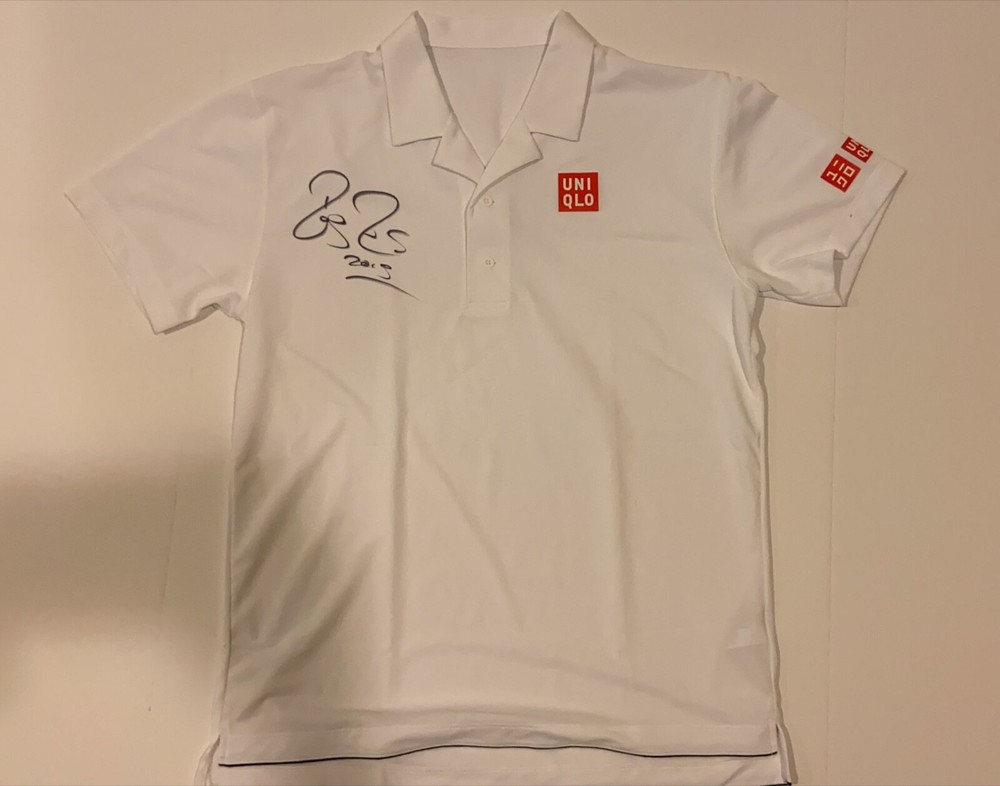 Roger Federer Autographed Signed Inscribed 2019 Uniqlo Shirt Indian Wells