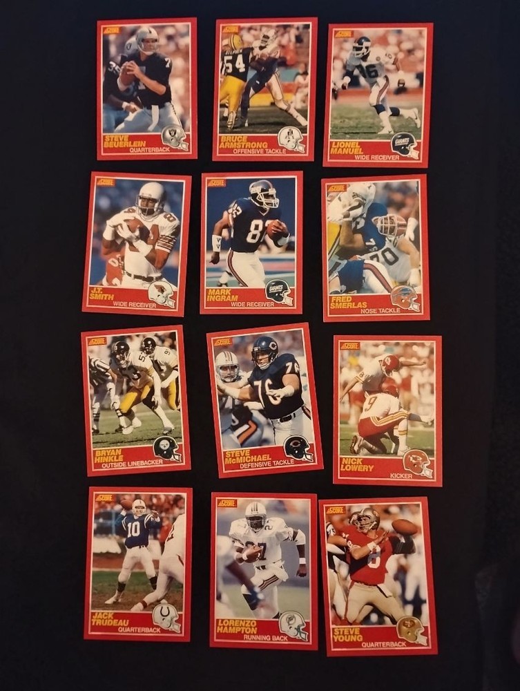 1989 Panini Score Football NFL (COMPLETE YOUR SET) 200-330
