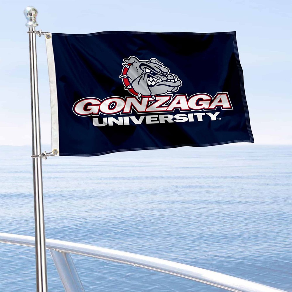 Gonzaga Bulldogs Boat Yacht Nautical Flag