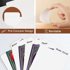 300 PCS Trading Card Dividers Blank Paper White Separator w Tabs for Storage Box