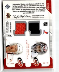 2008-09 MVP #J2-WBSW Staal Brind&rsquo;Amour Ward Williams Two on Two Jerseys