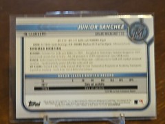 2022 Bowman Junior Sanchez 1st Edition Paper 1st #BPPF-111 Miami Marlins