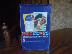 1990-91 NBA Hoops Series 1 Box 36 Packs Factory Sealed Case Fresh Michael Jordan